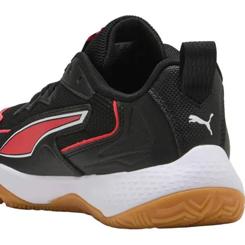 Puma Solarflash junior imitatieleren voetbalschoenen - zwart/rood, foto 3