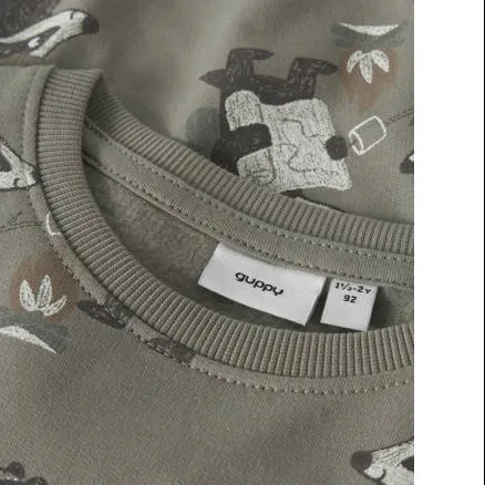 GUPPY MINI sweater met print - groen All over print, foto 2