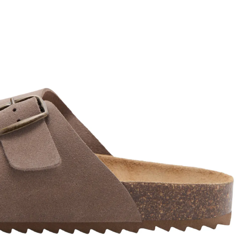 Mango Kids Tiener leren sandalen bruin, foto 7