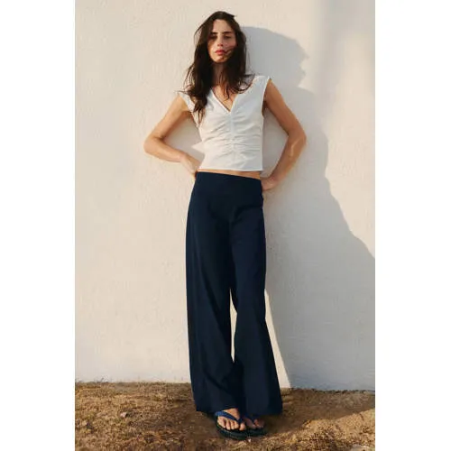Mango pantalon marineblauw, foto 5