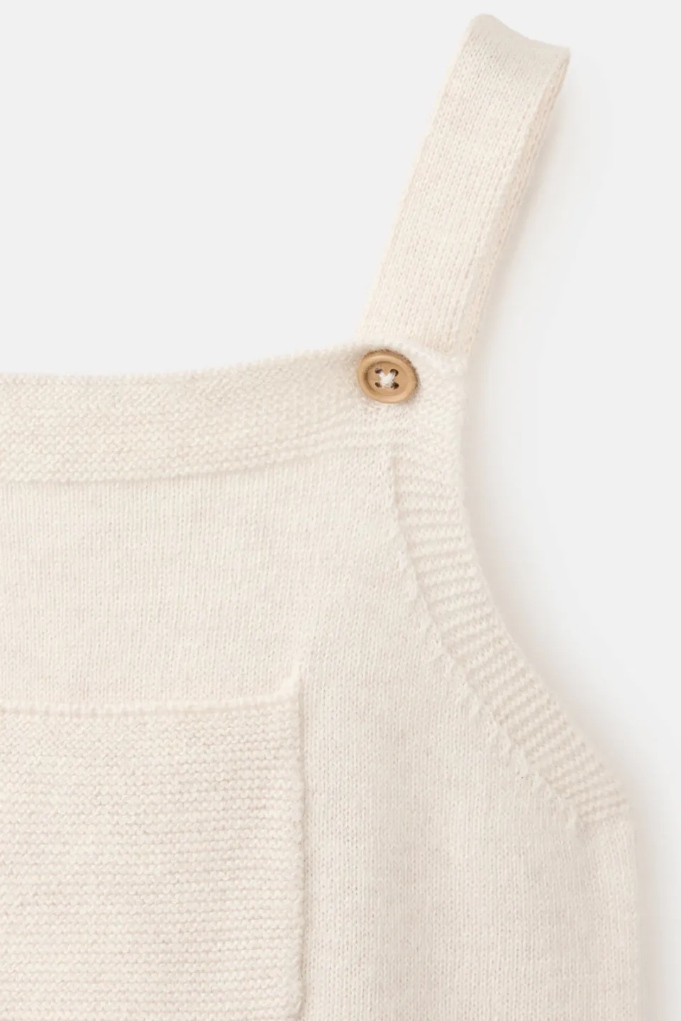 Mango gebreide tuinbroek beige, foto 5