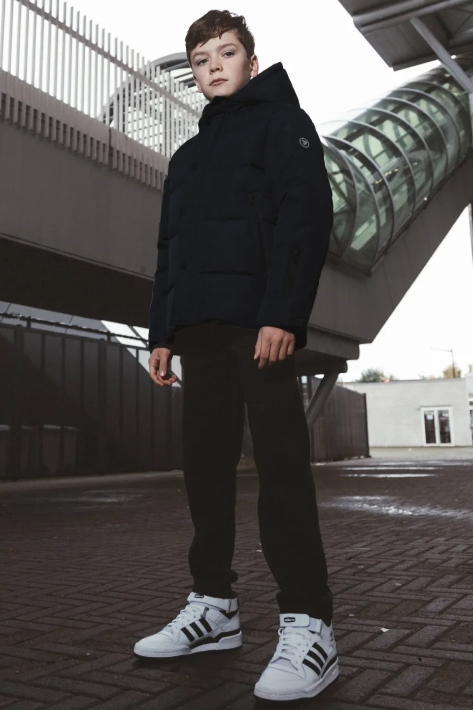 TYGO & vito NextGen gewatteerde winterjas donkerblauw zwart, foto 5