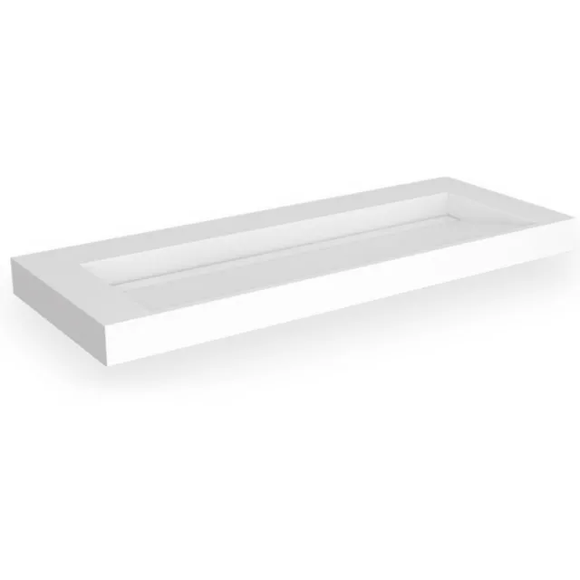 EH Design Stretto opbouwwastafel 120,5 cm mat wit