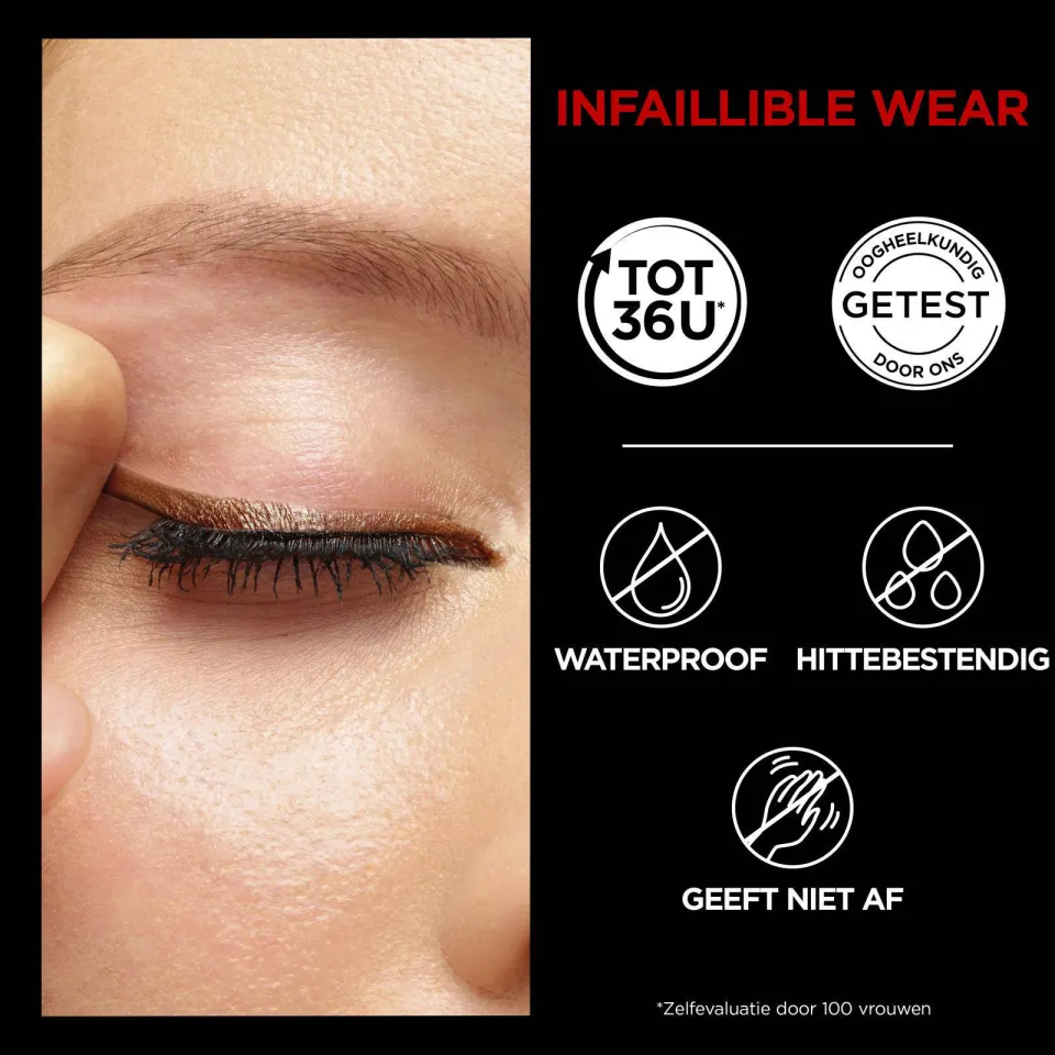 L'oréal Infaillible 36H Grip Gel Automatic eyeliner bruin, foto 5