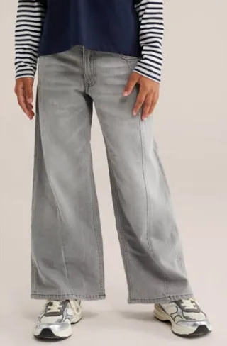 WE Fashion wide leg jeans - grijs, foto 3