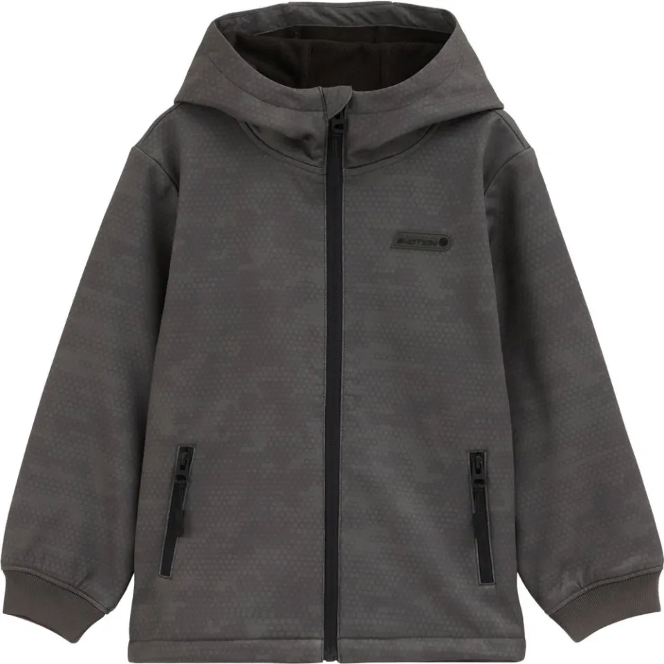 WE Fashion softshell jas antraciet, foto 2