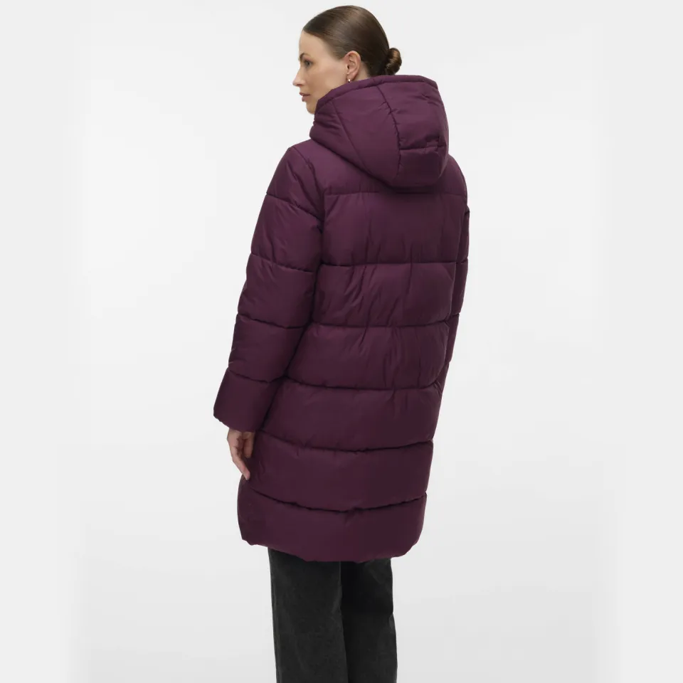 Mamalicious MLURSA zwangerschaps winterjas burgundy, foto 4