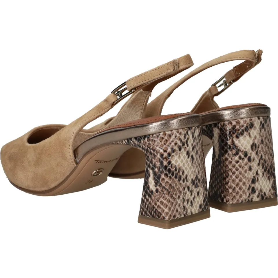 Tamaris slingback pump beige, foto 3