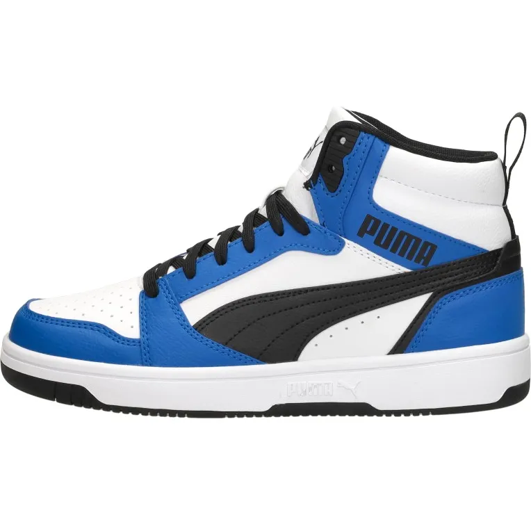 Puma Rebound V6 Mid hoge sneakers jongens kobalt blauw, foto 2