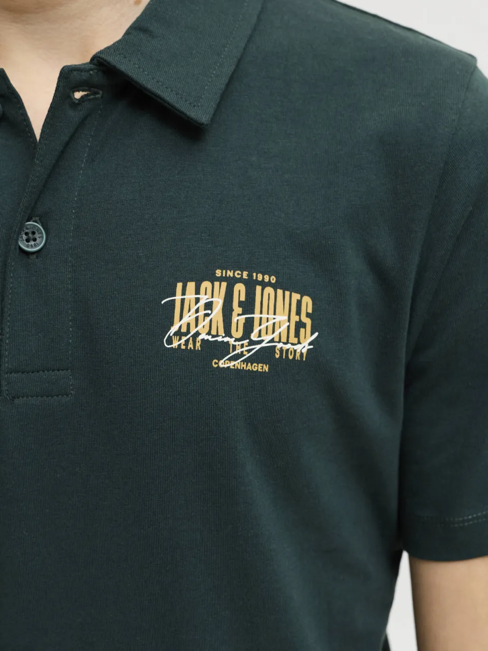 Jack & Jones JJAERO polo donkergroen, foto 5