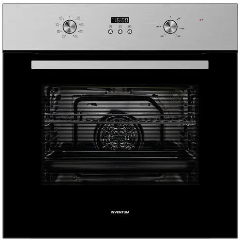 Inventum IOH6070RK inbouw oven zwart RVS-zwart