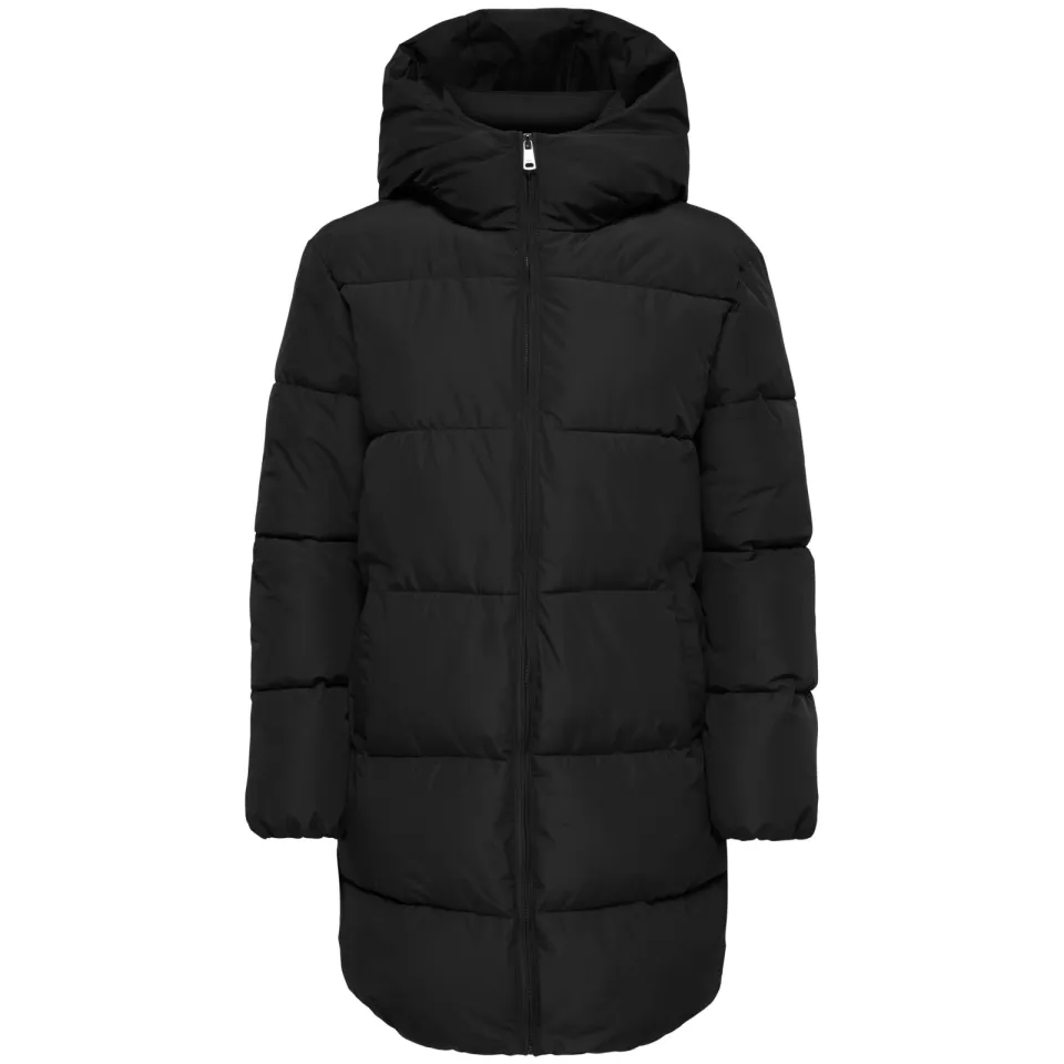 Only Juta puffer winterjas zwart, foto 3
