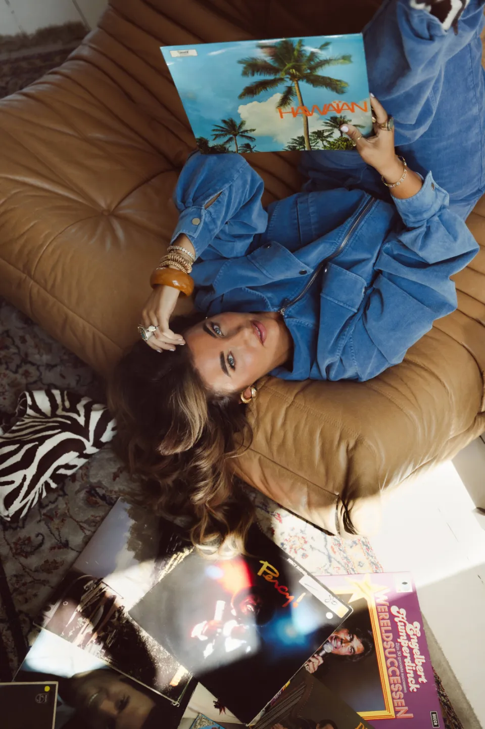 Studio AMAYA X Sofie Graafland straight leg broek - blauw, foto 5