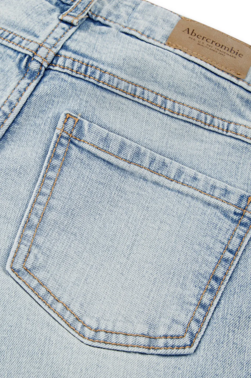 Abercrombie & Fitch wide leg jeans - lichtblauw, foto 7