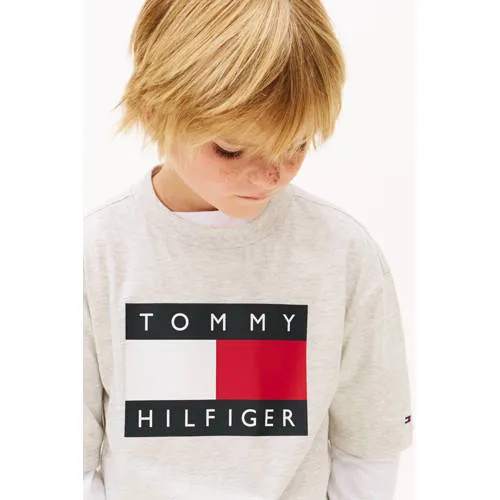 Tommy Hilfiger T-shirt lichtgrijs lichtgrijs melange, foto 5