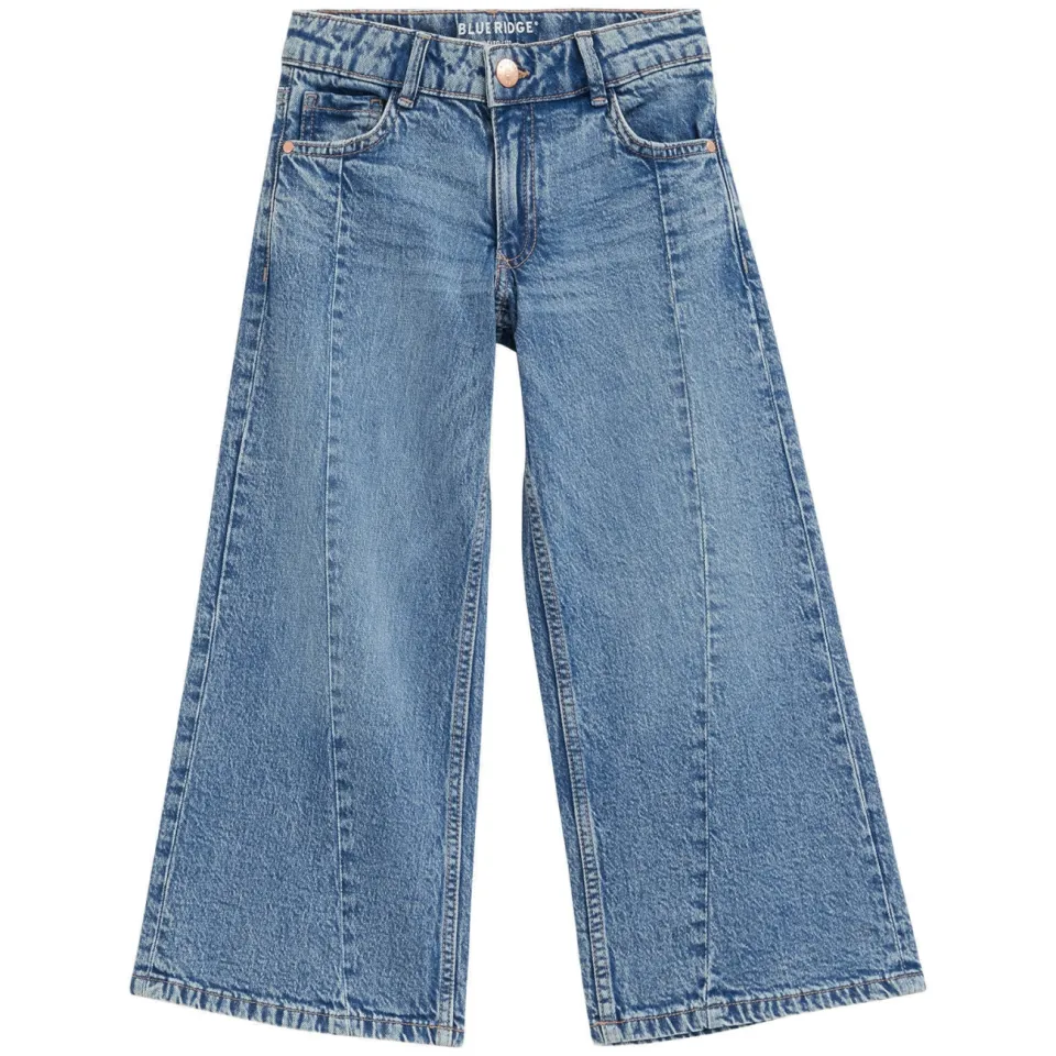 WE Fashion wide leg jeans - middelblauw medium blue denim, foto 2
