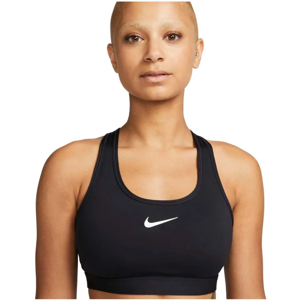 Nike Dri-FIT Swoosh sport-bh zwart, foto 3