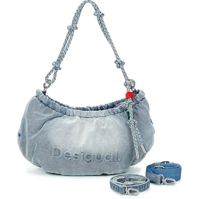 Desigual Handtas Desigual BAG HALF LOGO DENIM WAVERLY Blauw