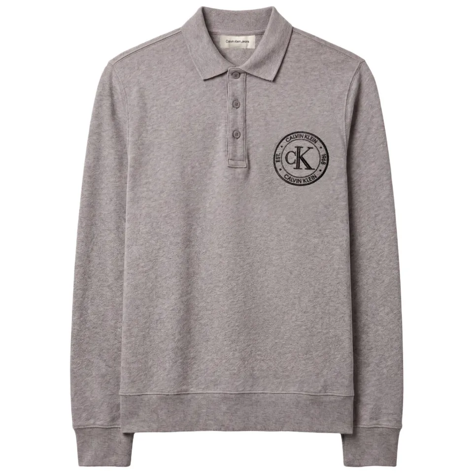 Calvin Klein JEANS regular fit trui met logo - grijs, foto 2