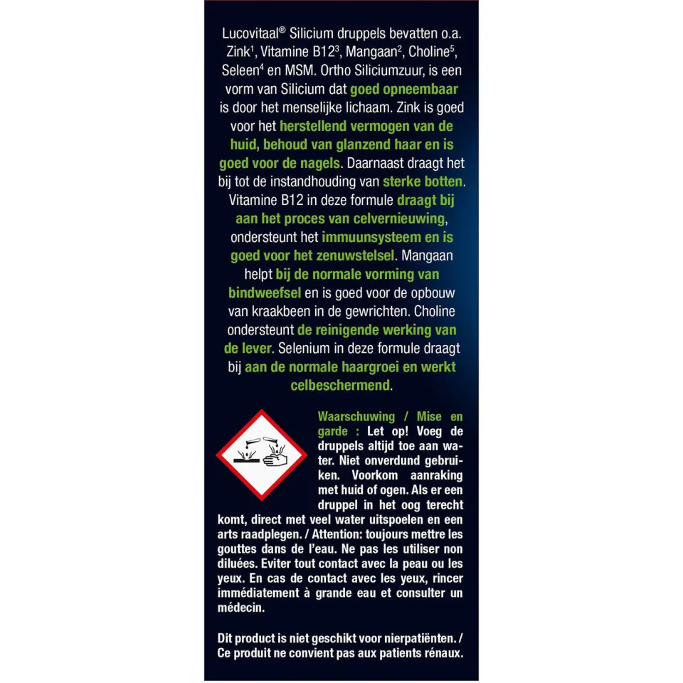 Lucovitaal Silicium Druppels - 30 ml, foto 4