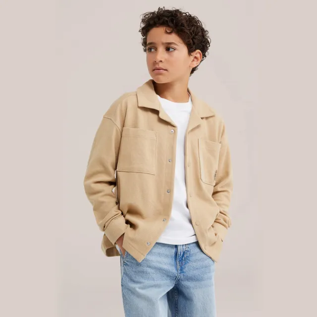 WE Fashion corduroy overhemd - zand
