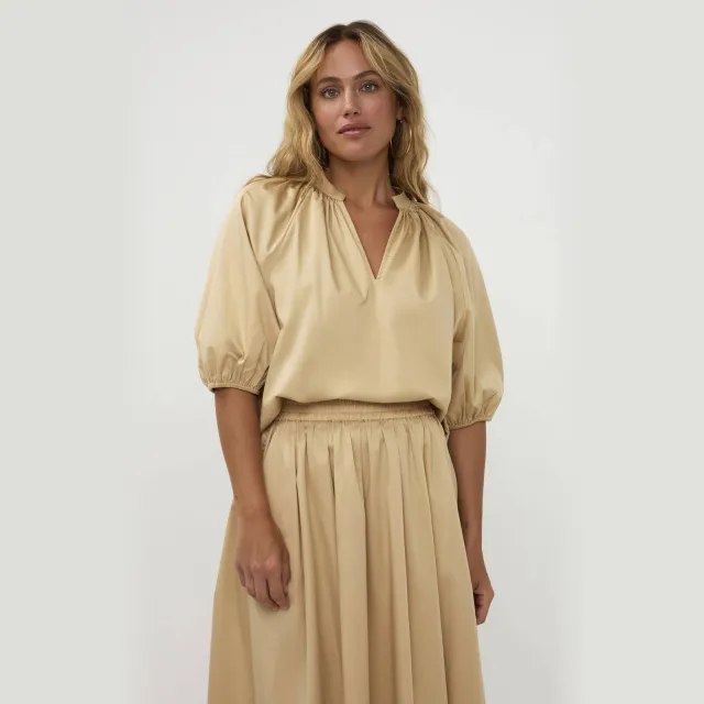 AMAYA Amsterdam Sutton maxi rok beige