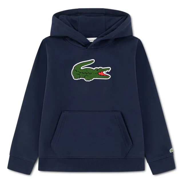 Lacoste sweater met logo - donkerblauw