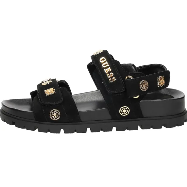 Guess Florizi platte sandalen zwart, foto 2