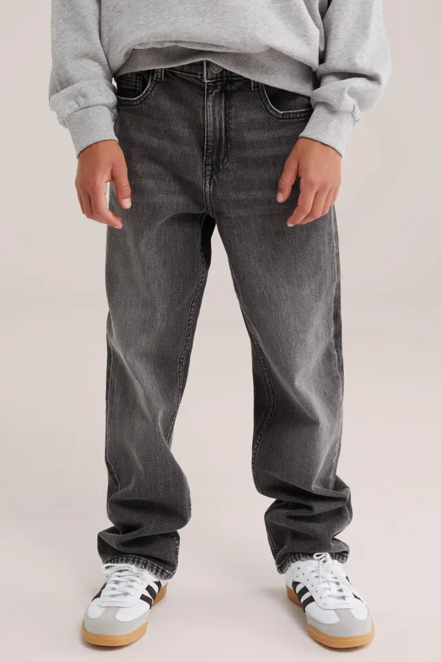 WE Fashion Blue Ridge loose fit jeans grey denim, foto 3