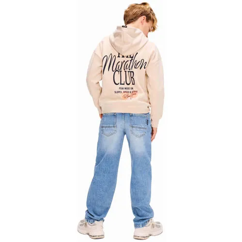 Retour Jeans hoodie met backprint - beige, foto 3