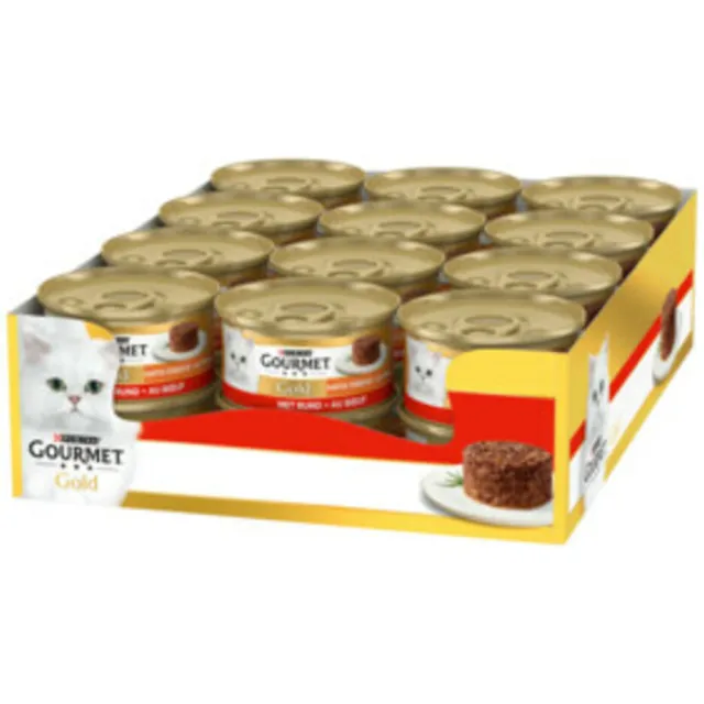 Gourmet Gold Hartig Torentje rund natvoer kat 85 g, foto 2