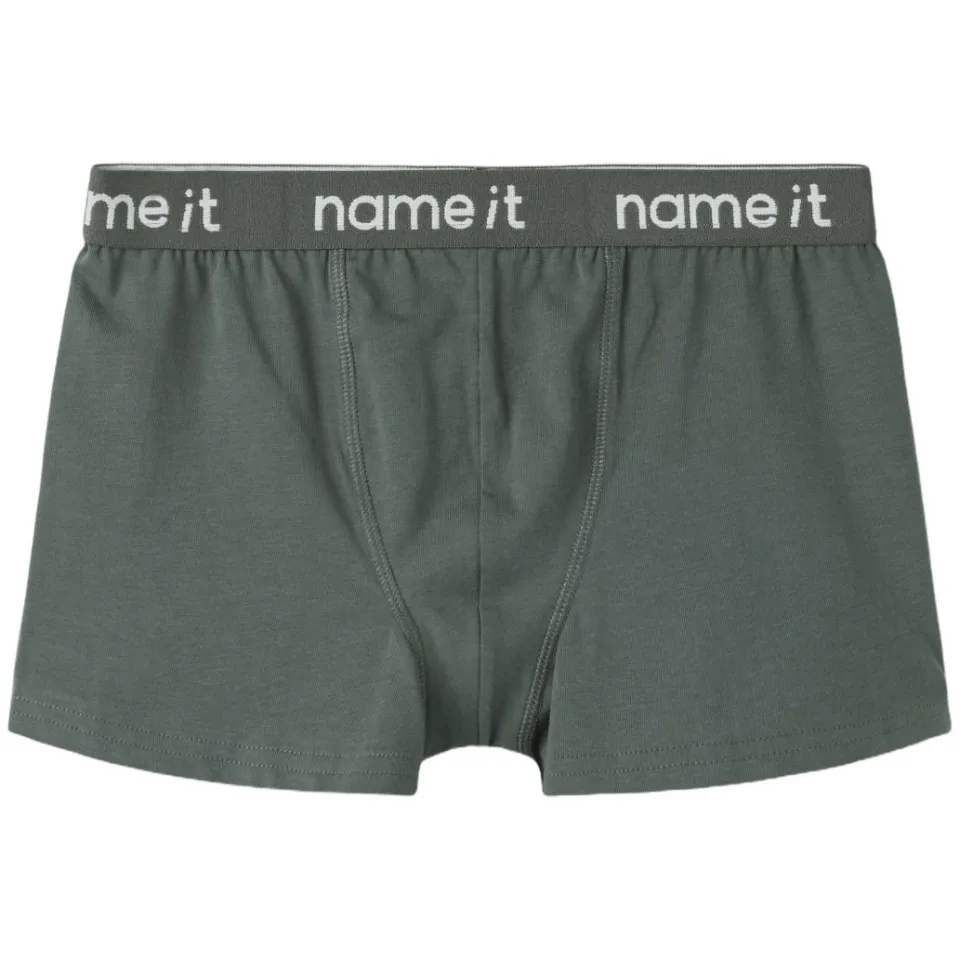 NAME IT boxershorts met print set van 3 grijsgroen, foto 2