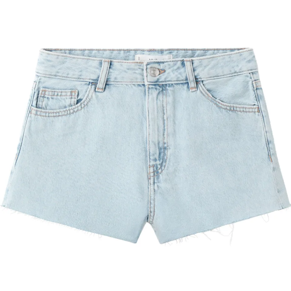 Mango TEEN jeansshort lichtblauw light blue denim, foto 2