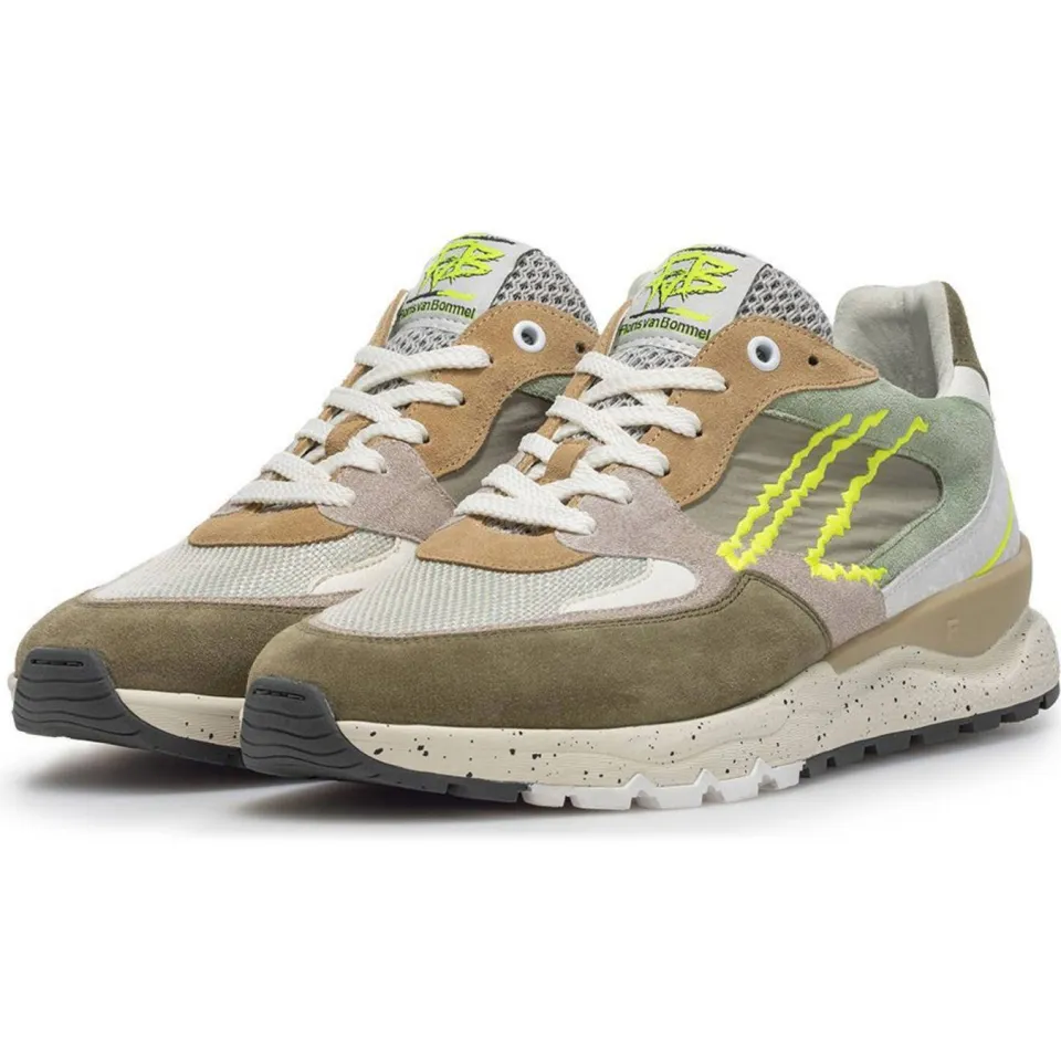 Floris Van Bommel De Treener sneaker groen, foto 4