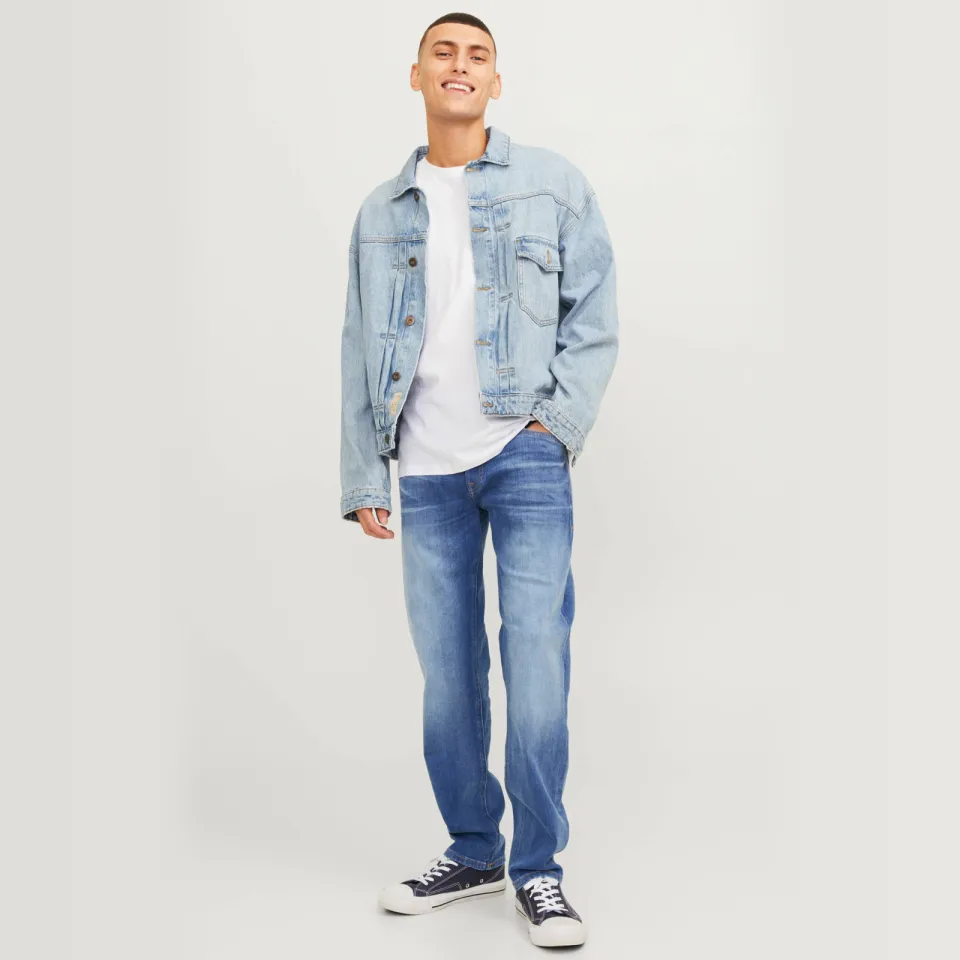 Jack & Jones JEANS INTELLIGENCE tapered jeans - blue denim
