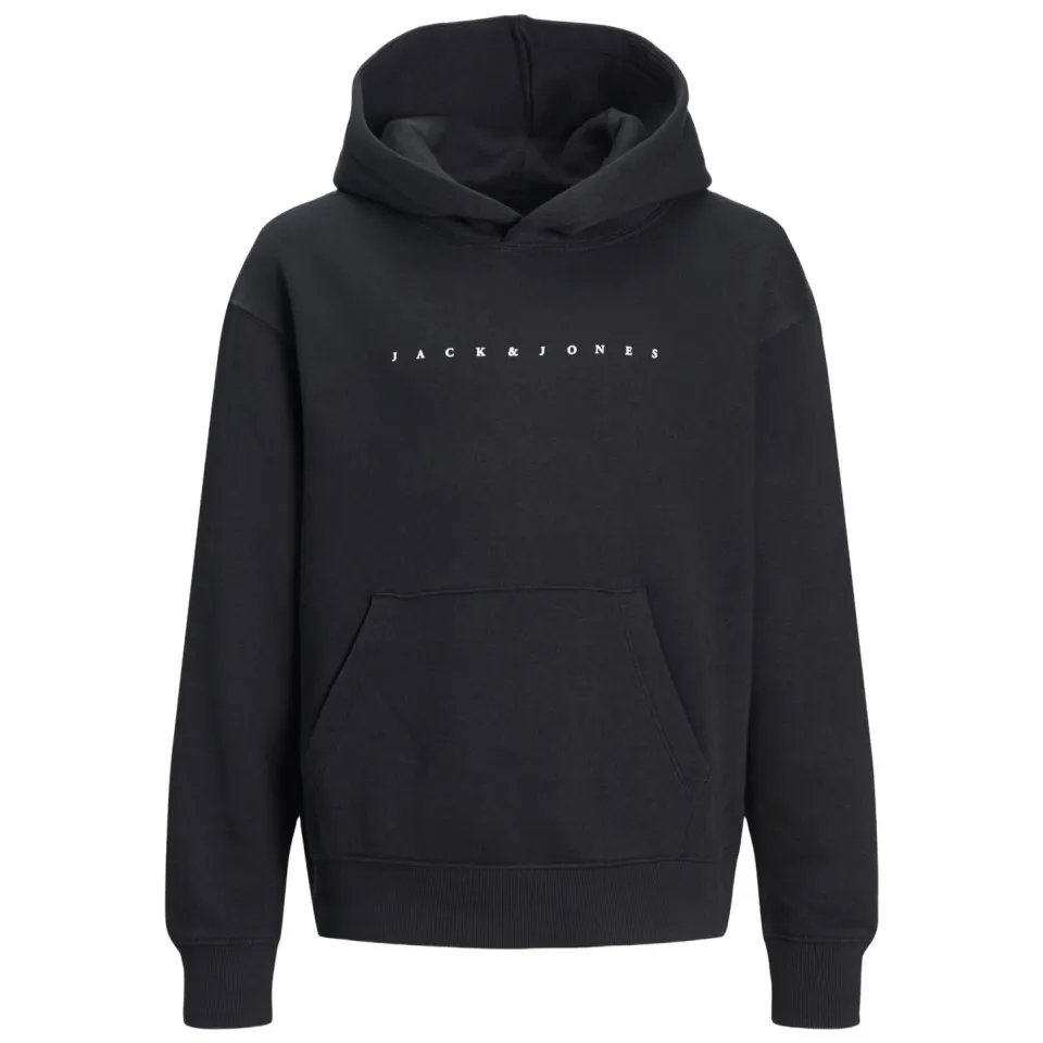 Jack & Jones JUNIOR hoodie JJESTAR met logo zwart, foto 3