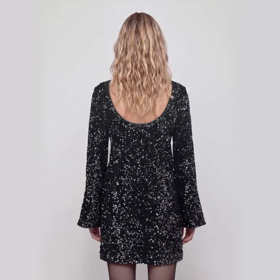 Only paillettenjurk zwart, foto 7