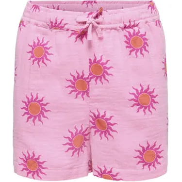 Only Girl regular casual korte broek roze