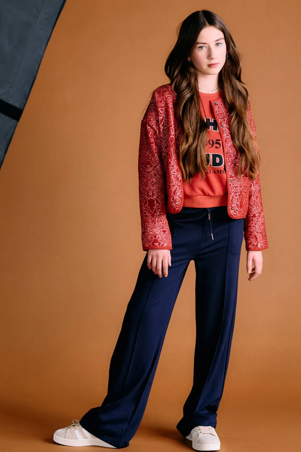 NoBell’ Sylvia Travellers wide leg broek donkerblauw, foto 4