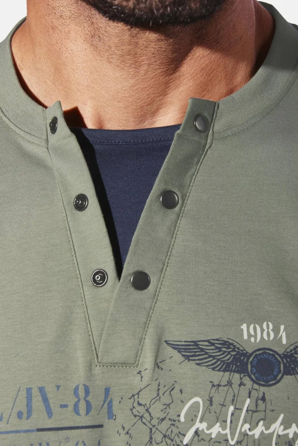Jan Vanderstorm T-shirt ULJAS lichtgroen, foto 4