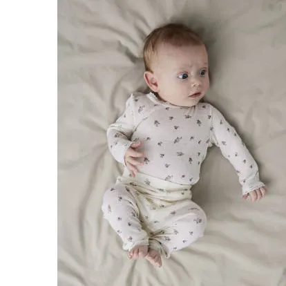 NAME IT BABY wollen slim legging wit bloemen, foto 3