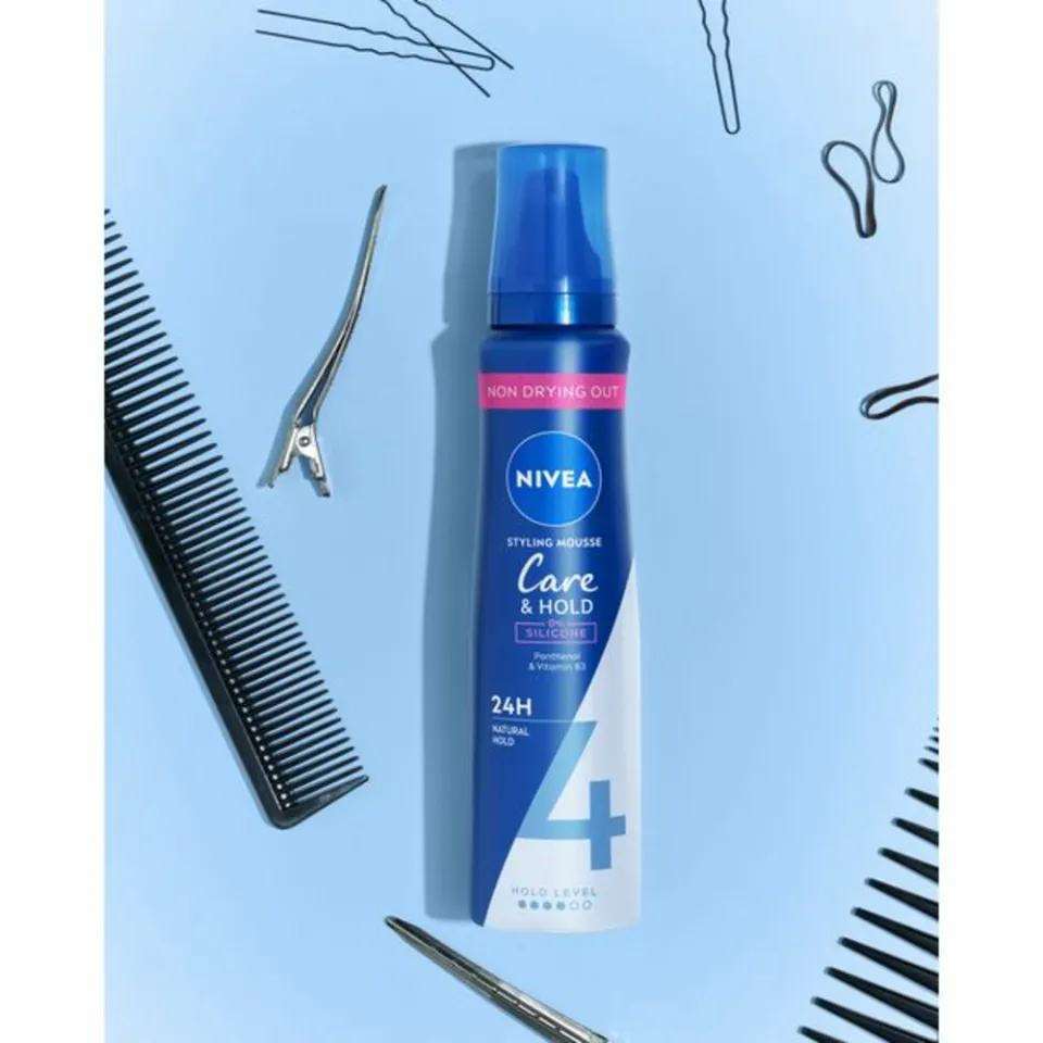 Nivea Care & Hold haarmousse extra strong, foto 4
