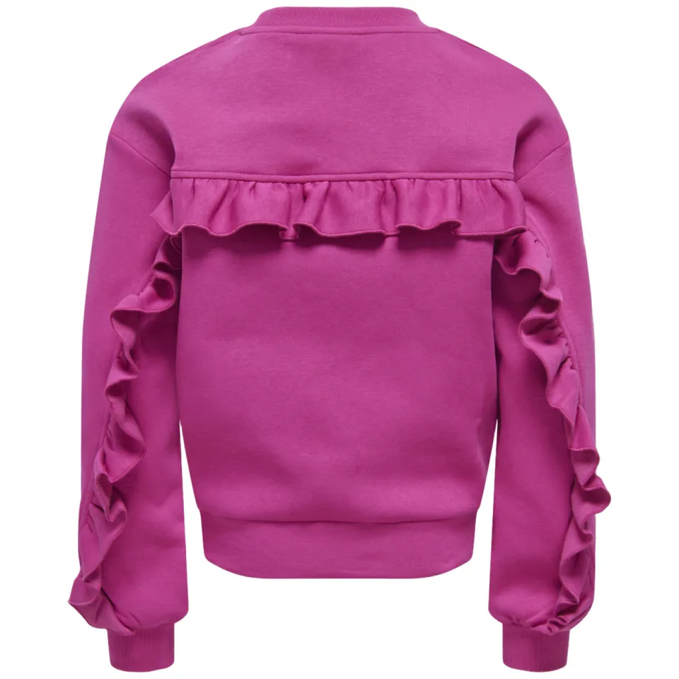 KIDS ONLY GIRL sweater met ruches - fuchsia, foto 3