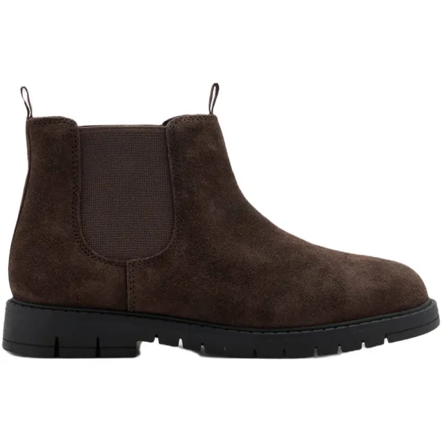 Mango Kids suède enkelboots - donkerbruin