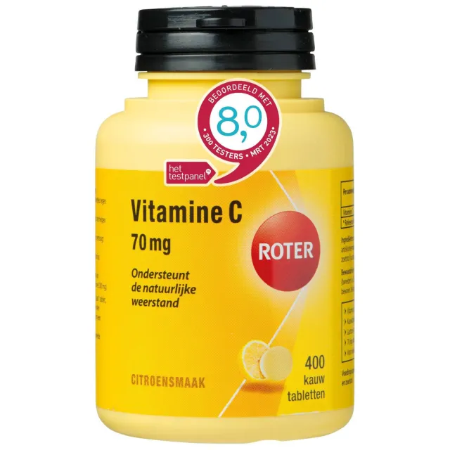 Roter Vitamine C 70 mg citroen kauwtabletten, foto 2