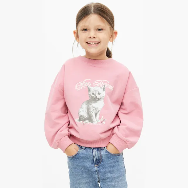 s.Oliver sweater met print - roze