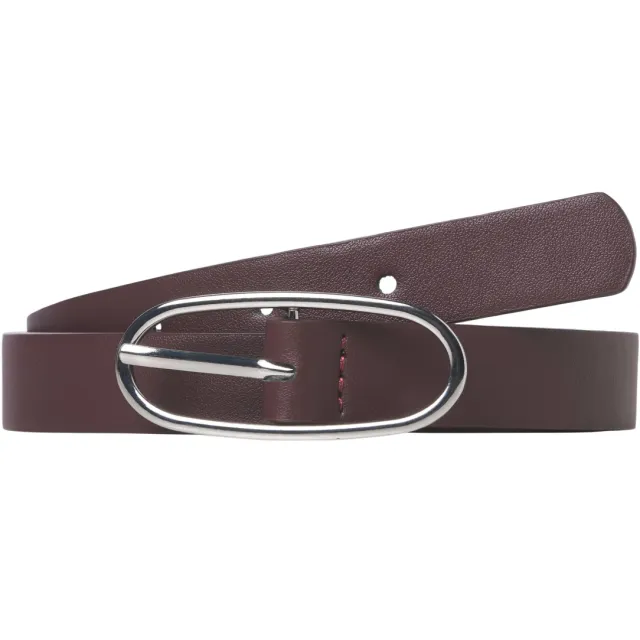 JJXX GIRL JXJESSICA imitatieleren riem donkerrood met zilveren gesp