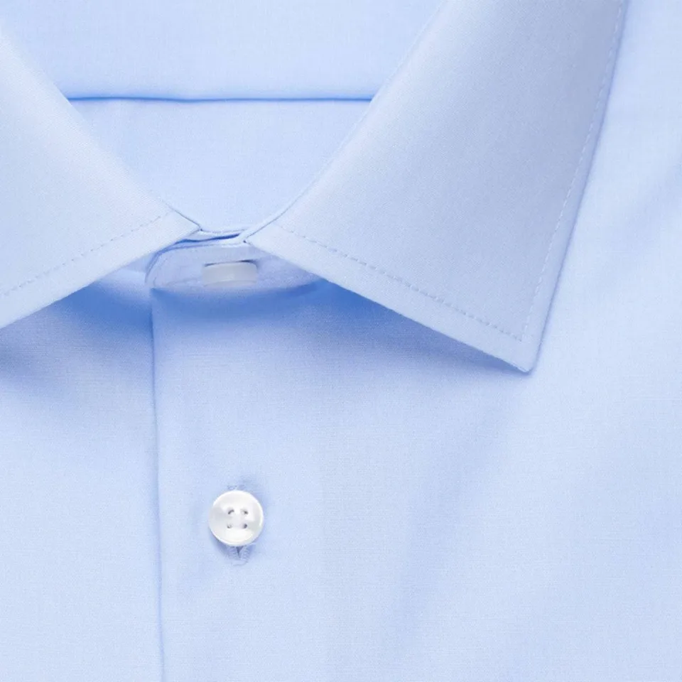 Seidensticker slim fit overhemd lichtblauw middelmatig blauw, foto 5