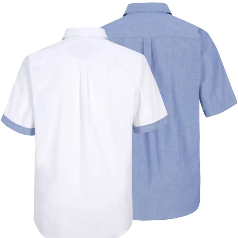 Jan Vanderstorm casual overhemd EVIN Plus Size - (set van 2) blauw, foto 4