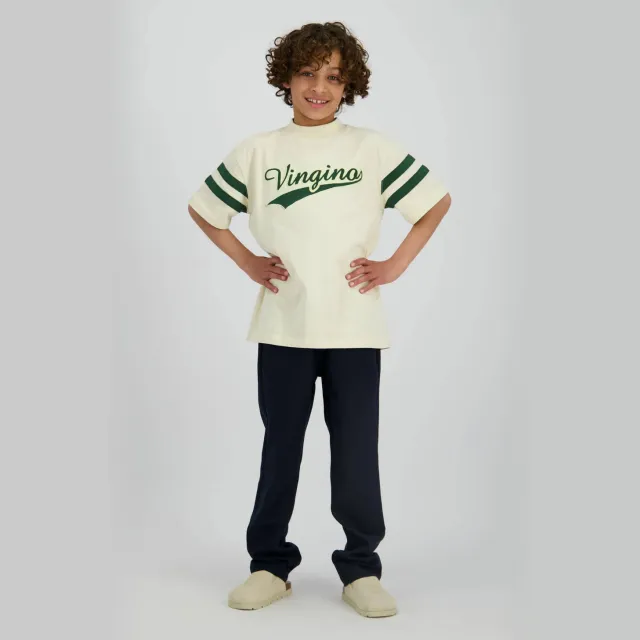 Vingino T-shirt beige Beige/groen